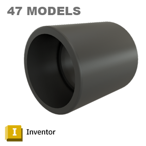 Spears 429/829 Coupling (Socket) - Autodesk Inventor Model States (PVC/CPVC) [*.ipt]
