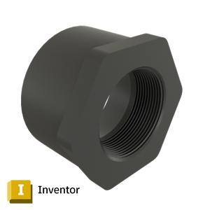 Spears 438/838 Reducing Bushing — Autodesk Inventor Model States (PVC/CPVC) [*.ipt]